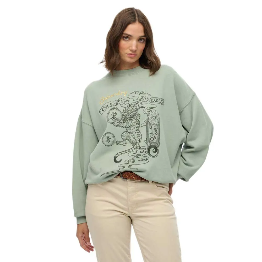 Superdry Tokyo Narrative Oversized sweatshirt