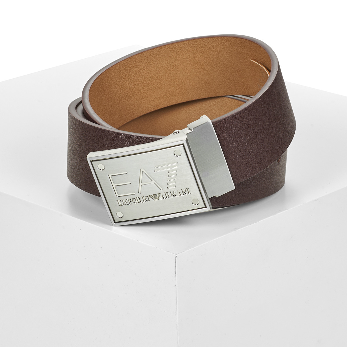 Emporio Armani EA7 - TRAIN CORE ID U BELT REVERSIBLE - Brown