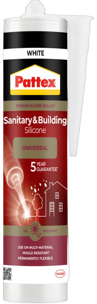 VÅTROMSSILIKON PATTEX 280ML HVIT