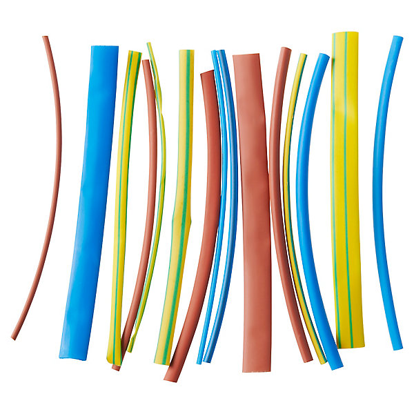 15 gaines thermorétractable colorées ø8/ø6/ø4/ø3/ø2 mm