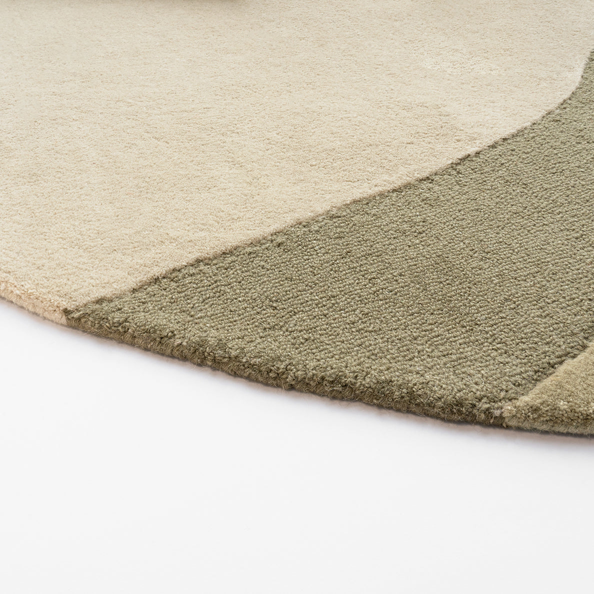 Acsento Figari Vloerkleed Ø 240 cm - Khaki