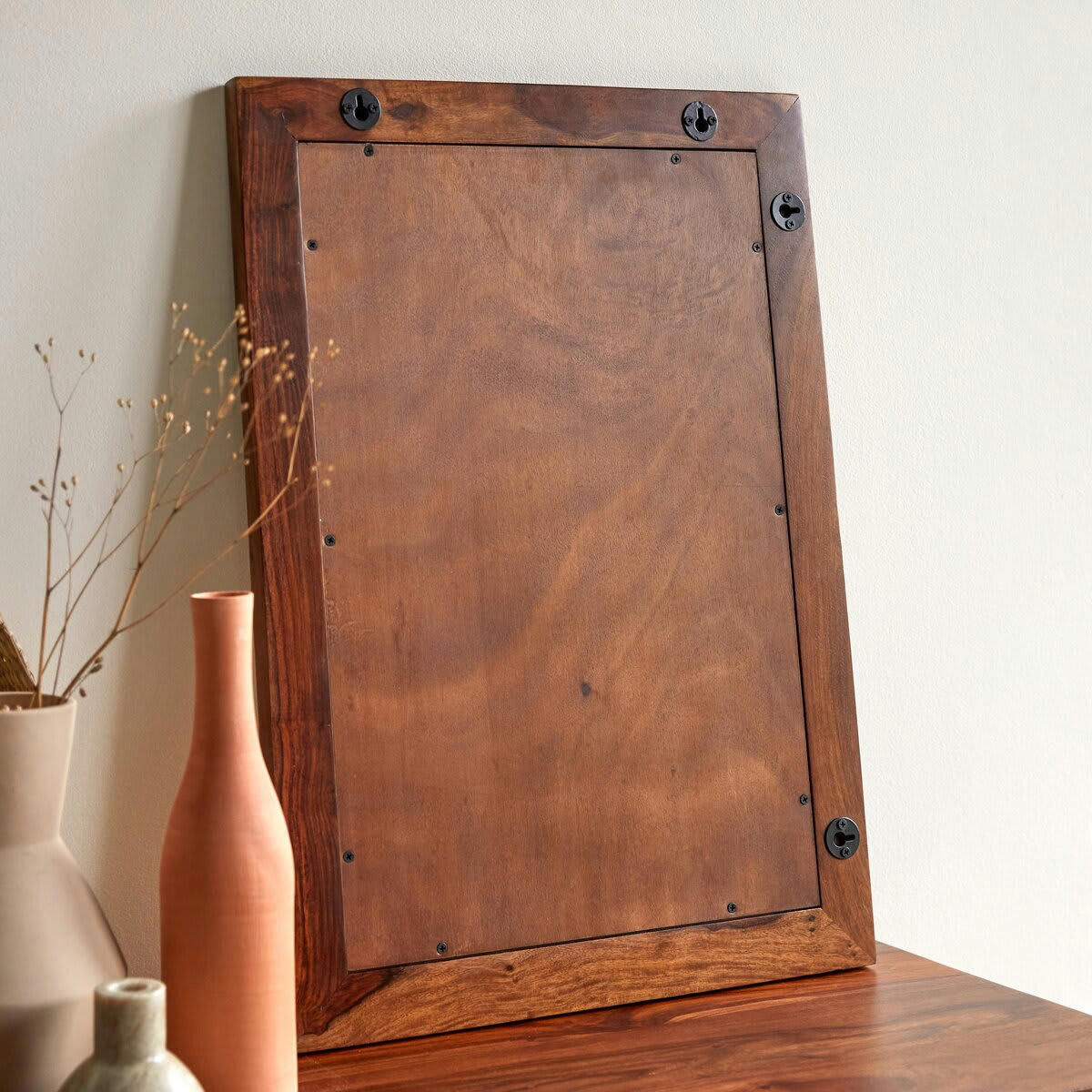 KWARTO - Miroir en palissandre 70x50 cm