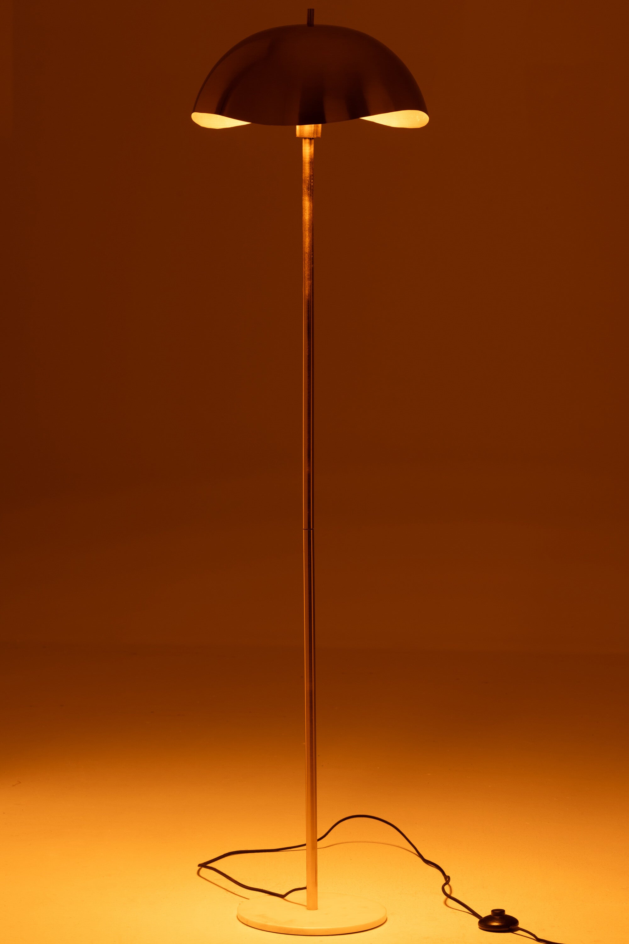 J-Line vloerlamp - metaal/marmer - goud