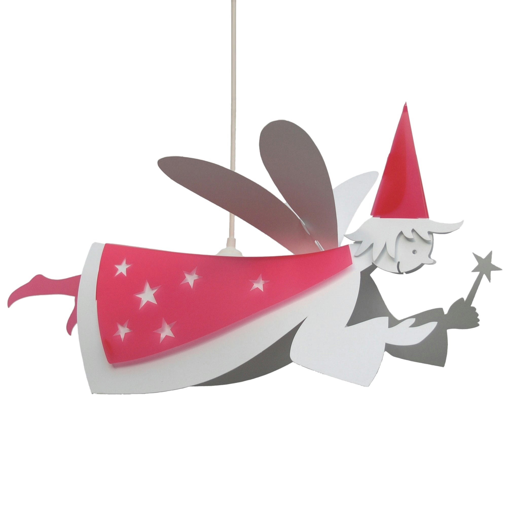 - Suspension enfants Fée Rose 55cm