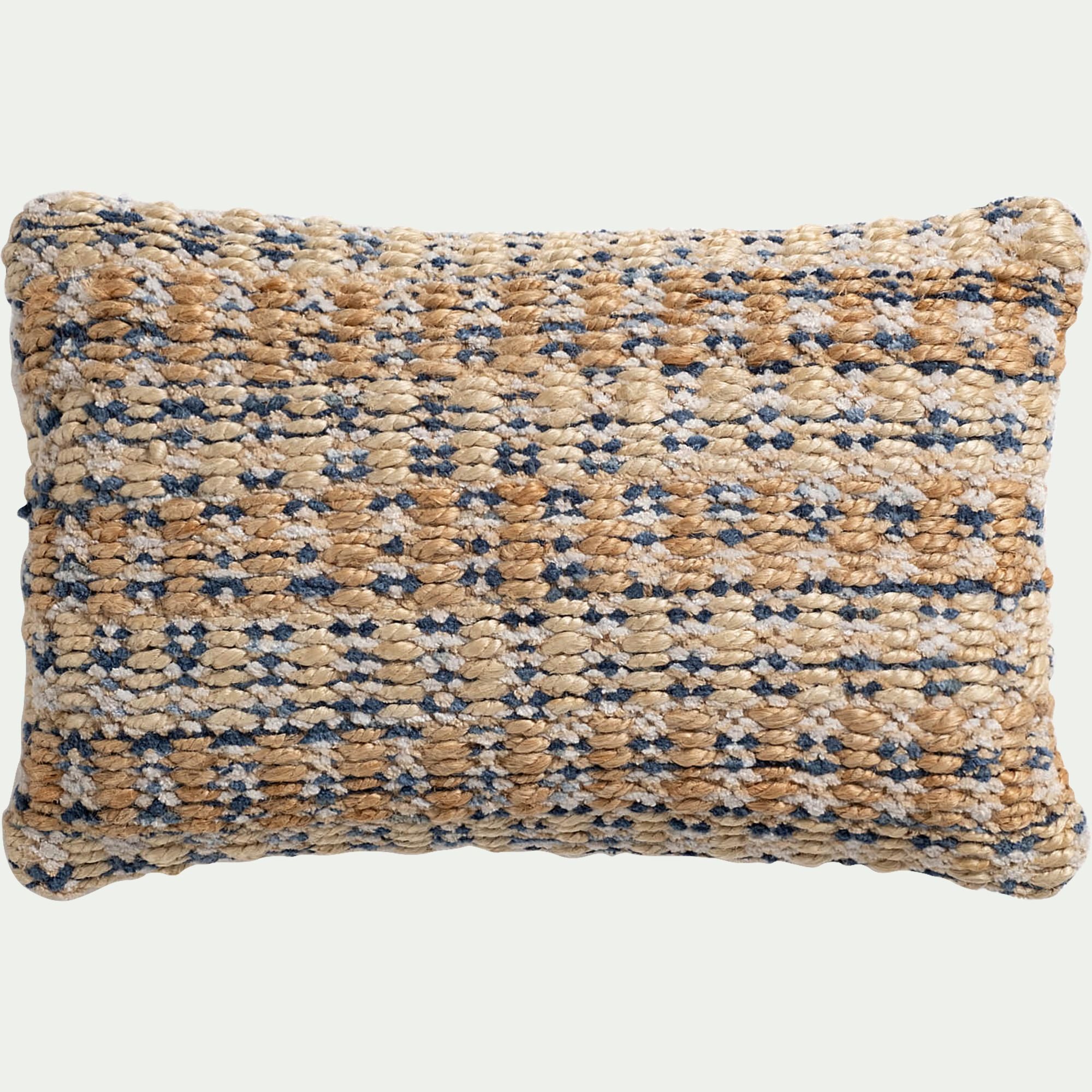 ELIO - Coussin en jute 30x50cm - naturel