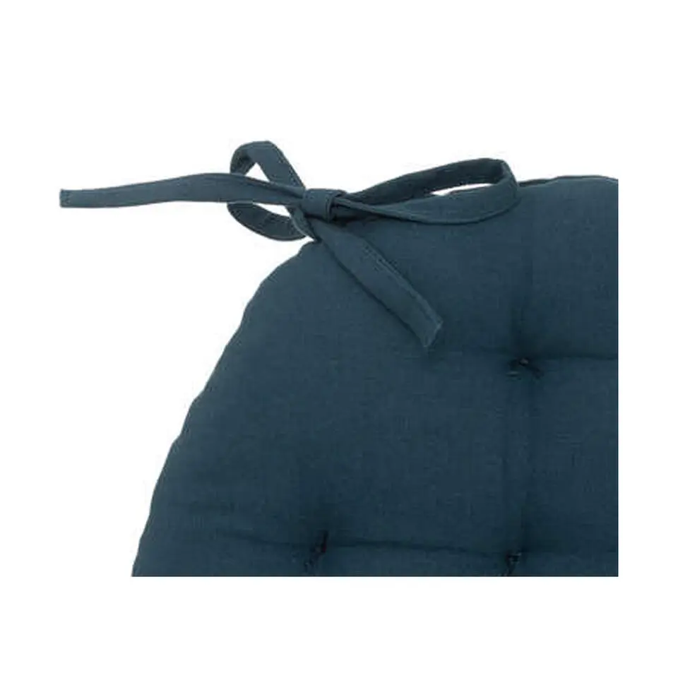 Atmosphera Stoelkussen - donkerblauw - 38 x 6.5 cm - zitkussen