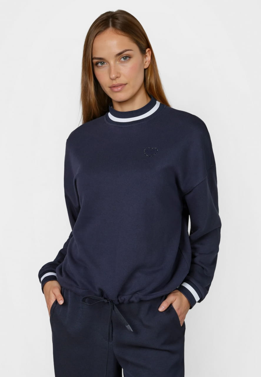 Sweatshirt mit Herz Hotfix