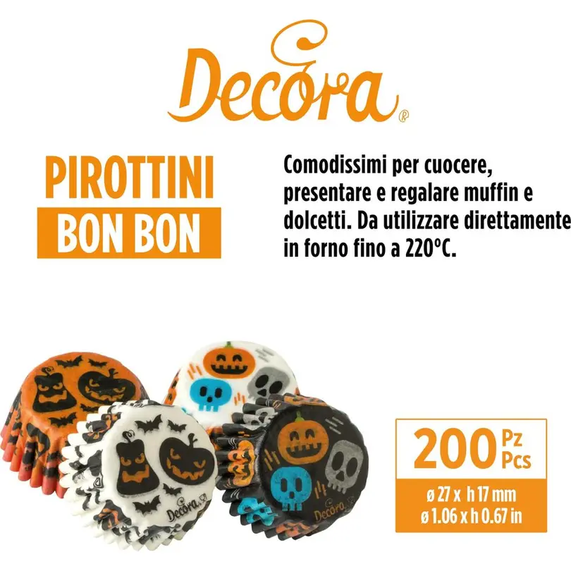 Papierförmchen 200er-Set Halloween