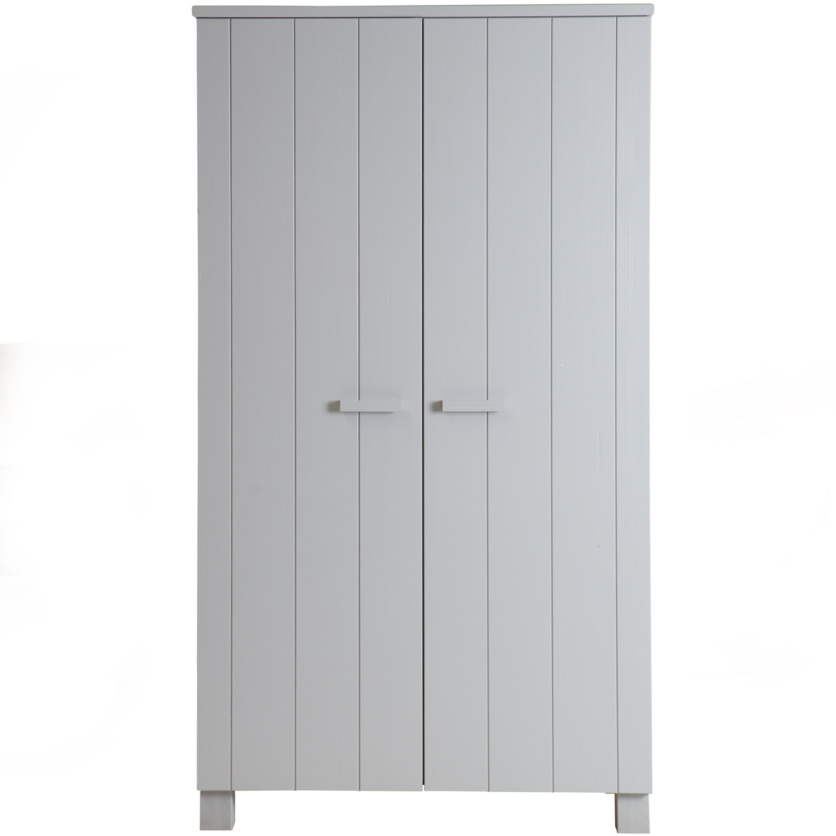 WOOOD kledingkast Dennis - Grenen Geborsteld - Grijs - 111x202x55