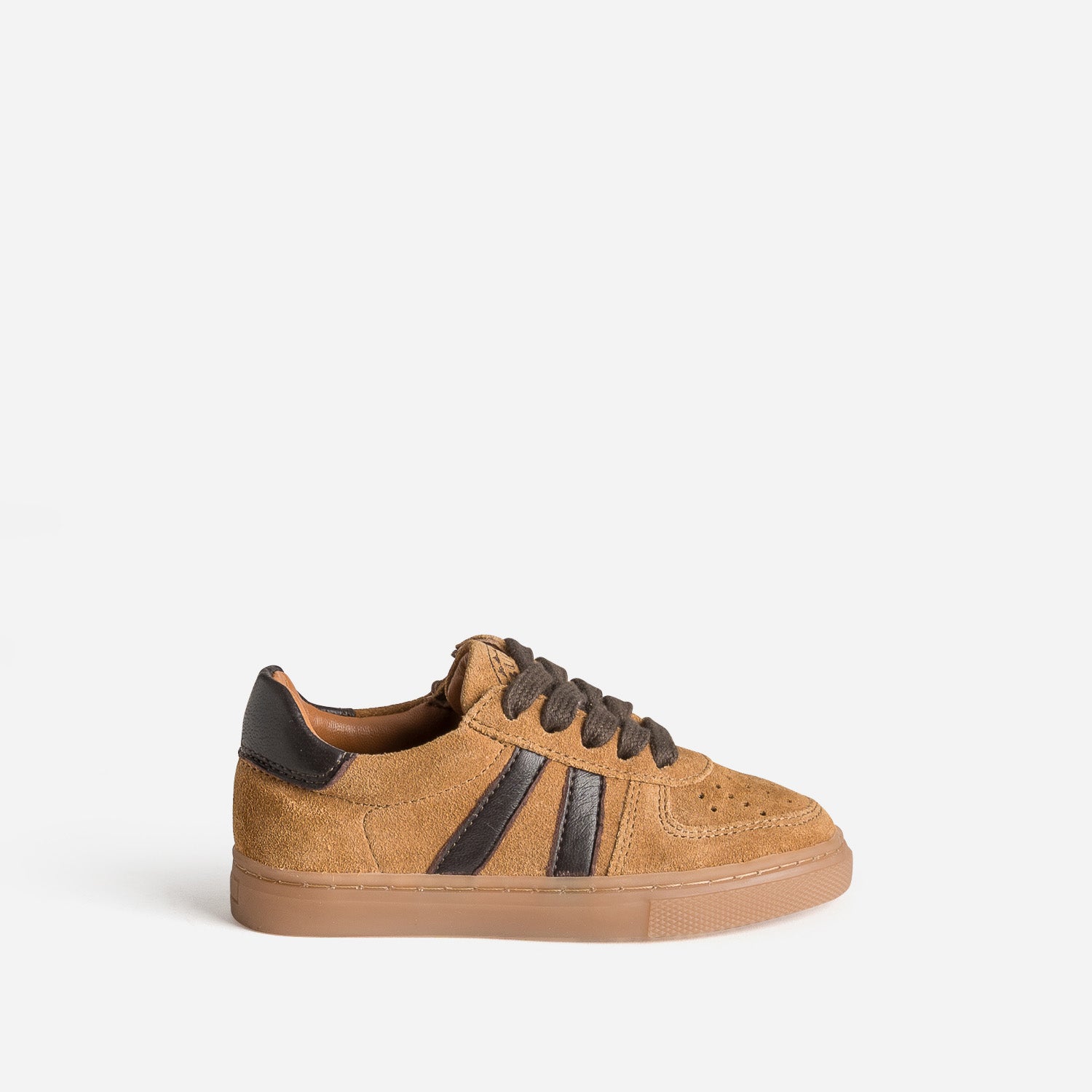 Tennis BUGGY camel cuir velours
