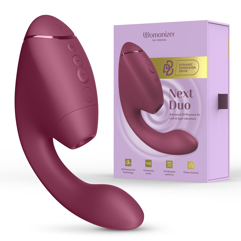 Next Duo - Klitoraler & G-Punkt Dual-Stimulator mit 3D Pleasure Air