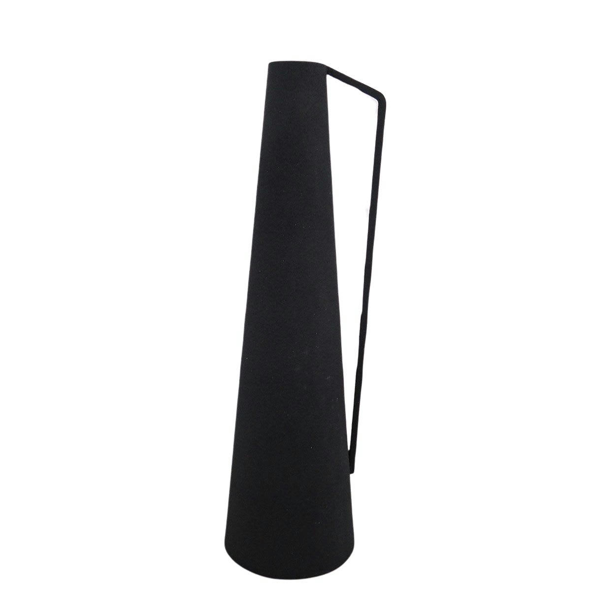 - Vase conique à anse en métal