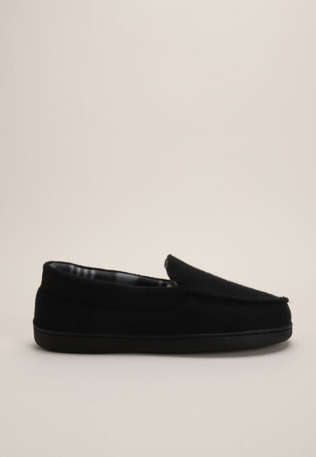 Mens Black Closed Back Apron Slippers