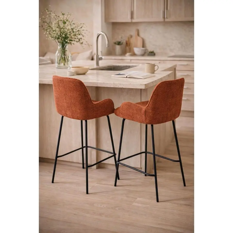 2x Barkruk Lily - Roest (Set van 2)