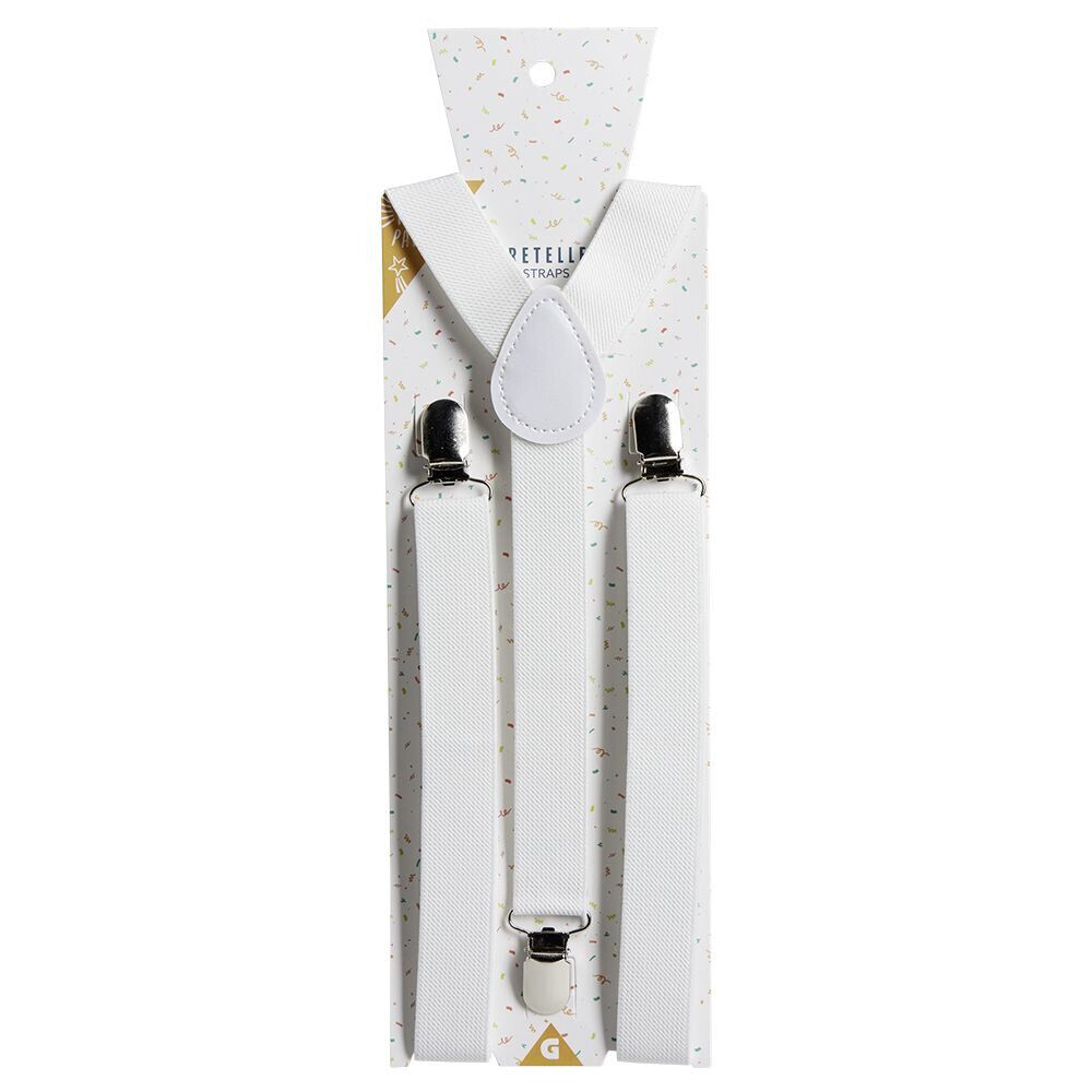Bretelles fantaisies unies L100cm (2 modèles)