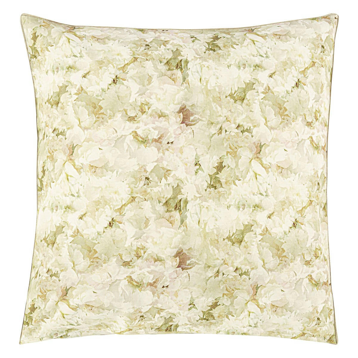 FLEURS DE JOUR - Taie d'oreiller imprimée en percale de coton rose