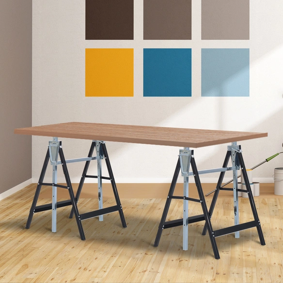 Gestell, schwarz, Stahl, BxHxL: 58 x 130 x 68 cm