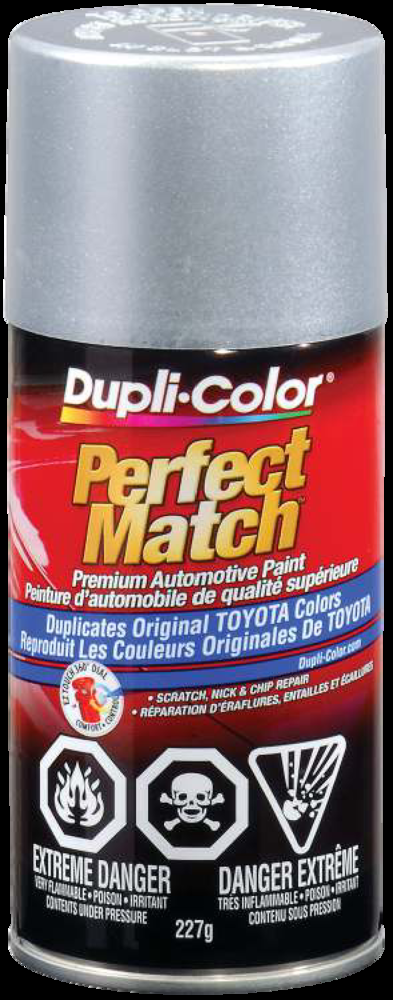 Dupli-Color Perfect Match Premium Acrylic Lacquer Automotive Aerosol Spray Paint, Silver Streak Mica (1E7), 227-g