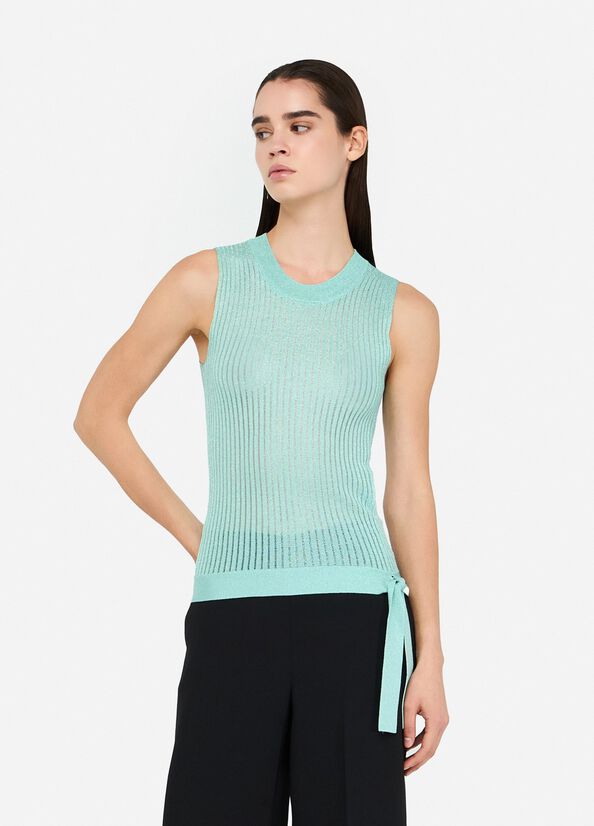 Top in maglia lurex&reg;