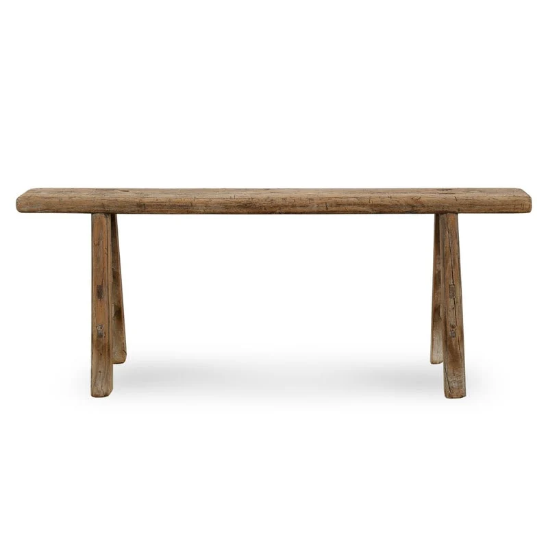 Vintage Noodle Bench Weathered Natural (size and finish vary)