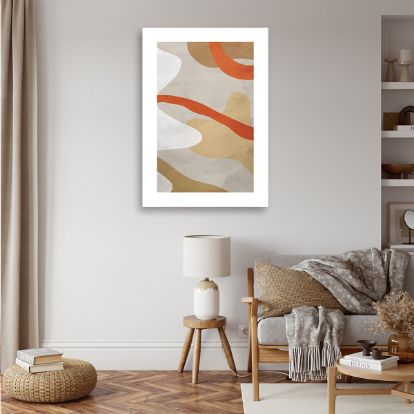Feeby Obraz na płótnie, Abstrakcyjne kształty boho 40x60