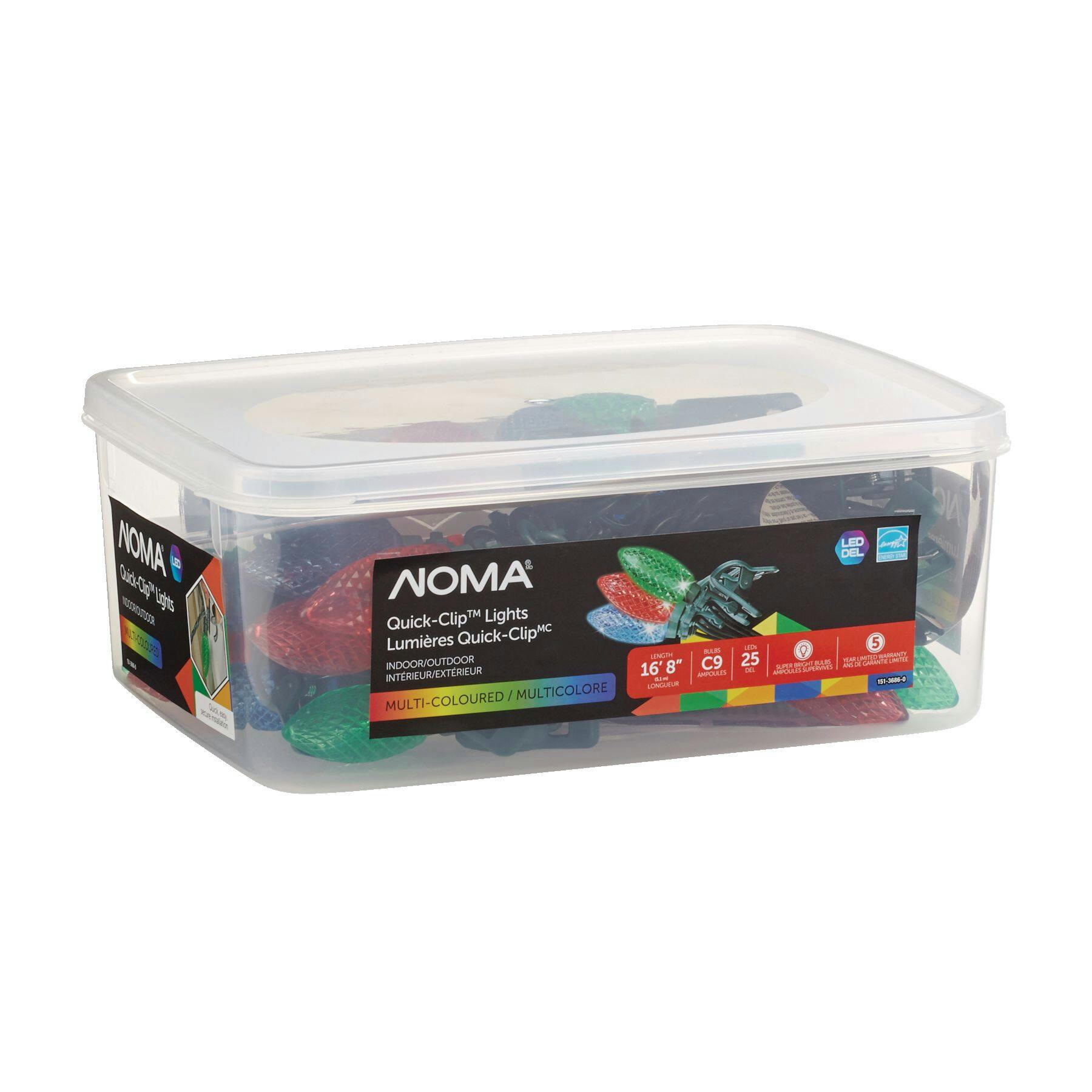NOMA Quick-Clip 24 C9 LED Lights, R/G/B