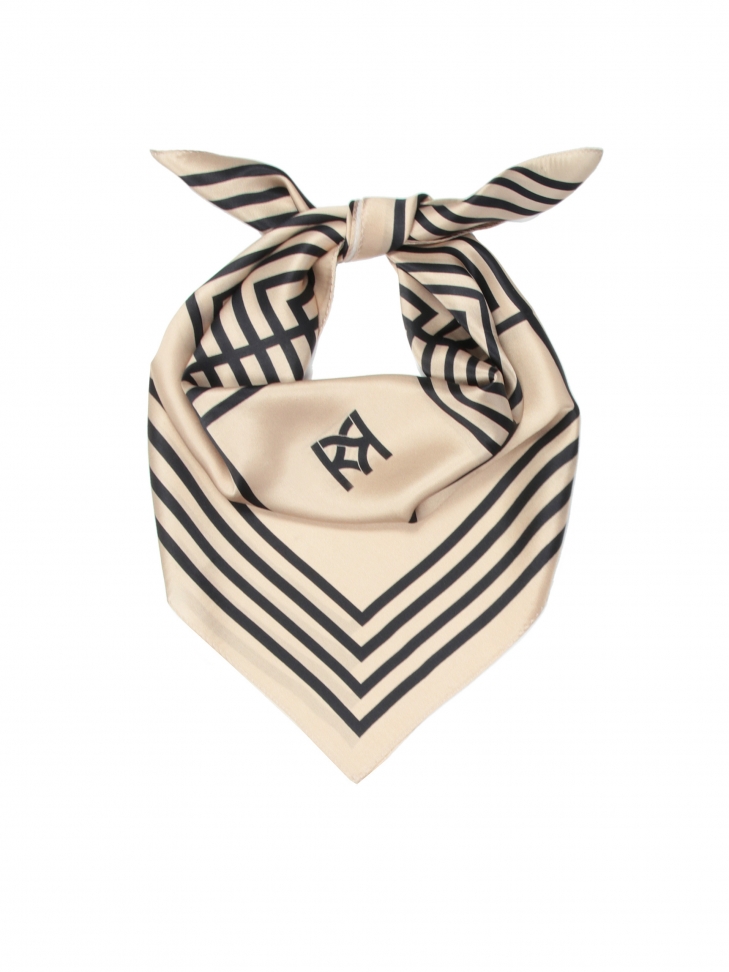 Ladies' black and cream scarf