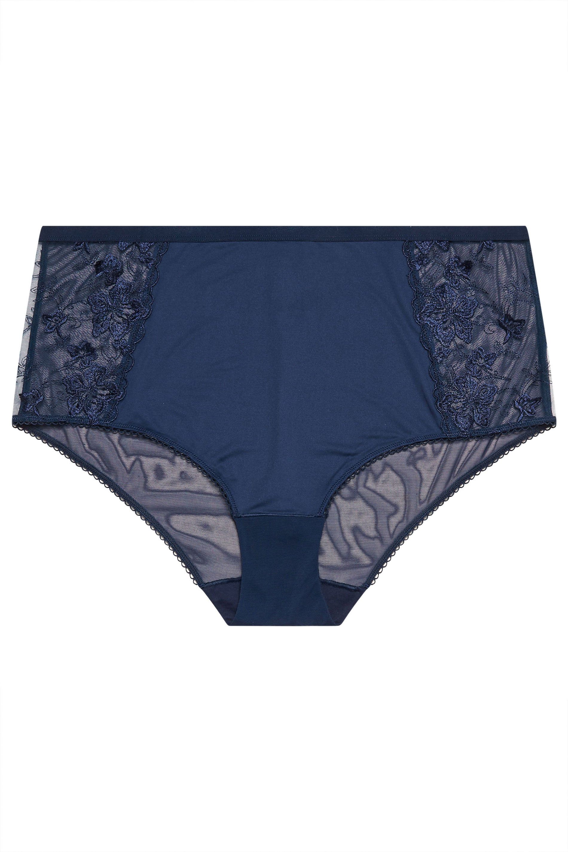Yours 2 Pack Embroidered Full Briefs