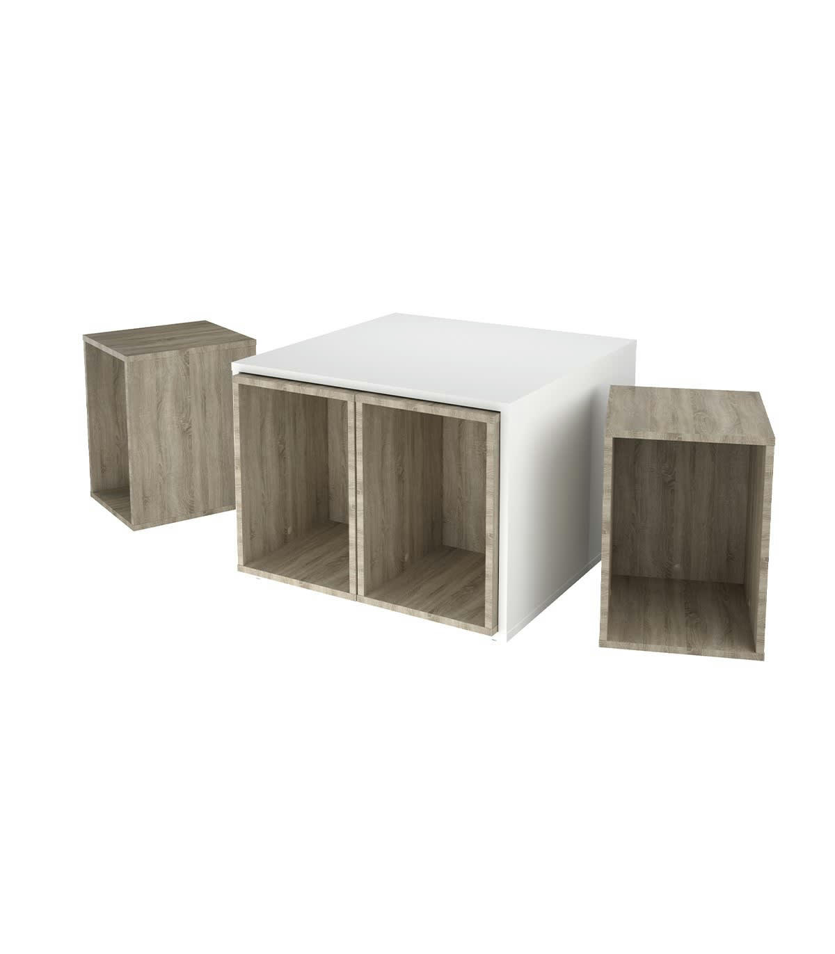 JOKER 1 - Table basse avec 4 éléments amovibles- L71,5 cm