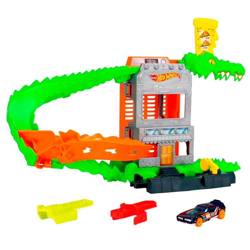 Hot Wheels Croc Pizza Attack racing circuit