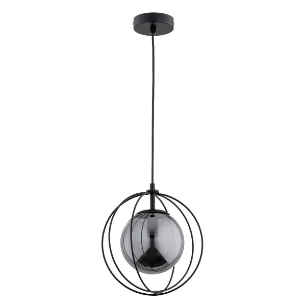 Lampa wisząca czarna SONAR 1xE14x10W wym: 75x24x12,5 cm Alfa