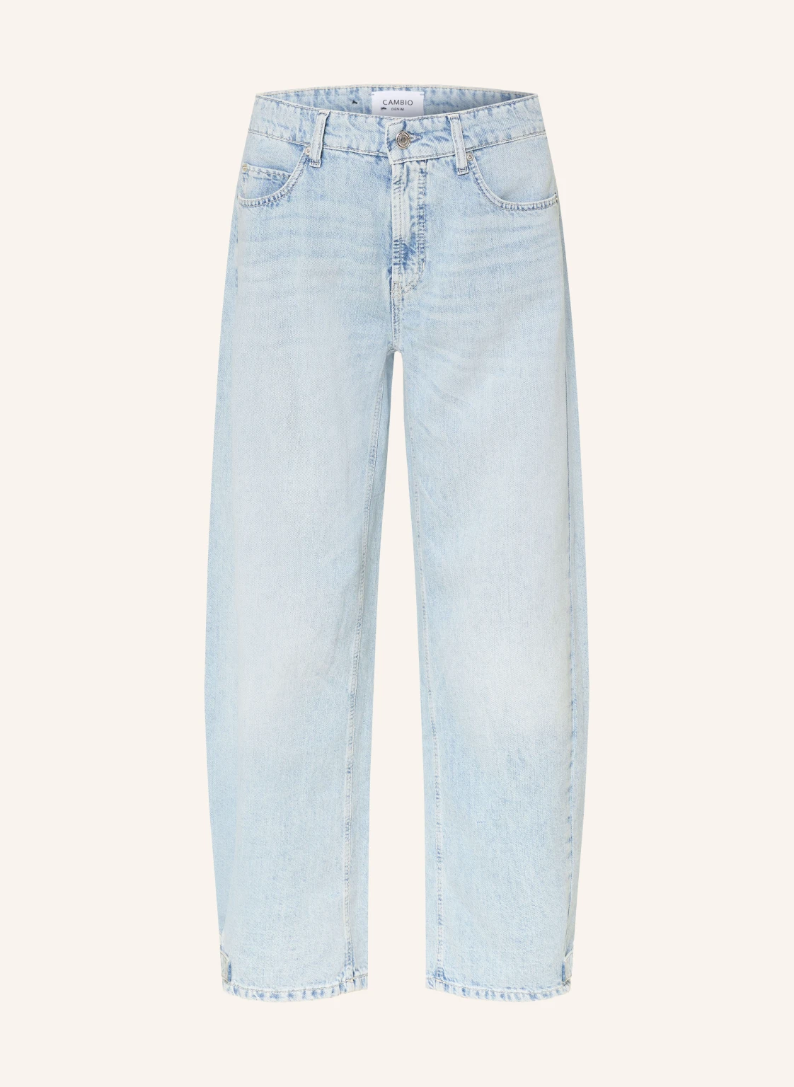 CAMBIO Barrel Jeans OAKLYN mit Leinen