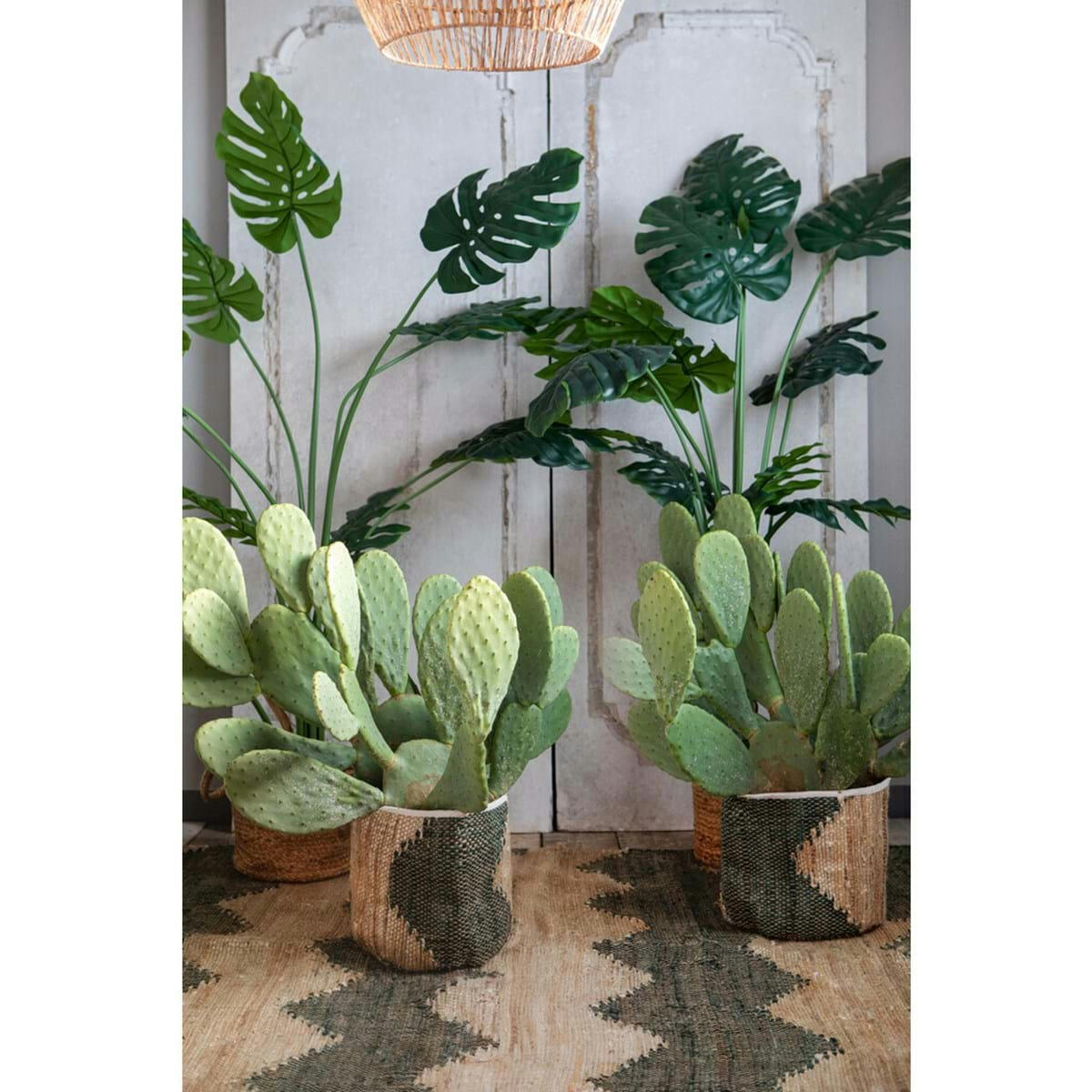 - Panier en jute multicolore Ø30