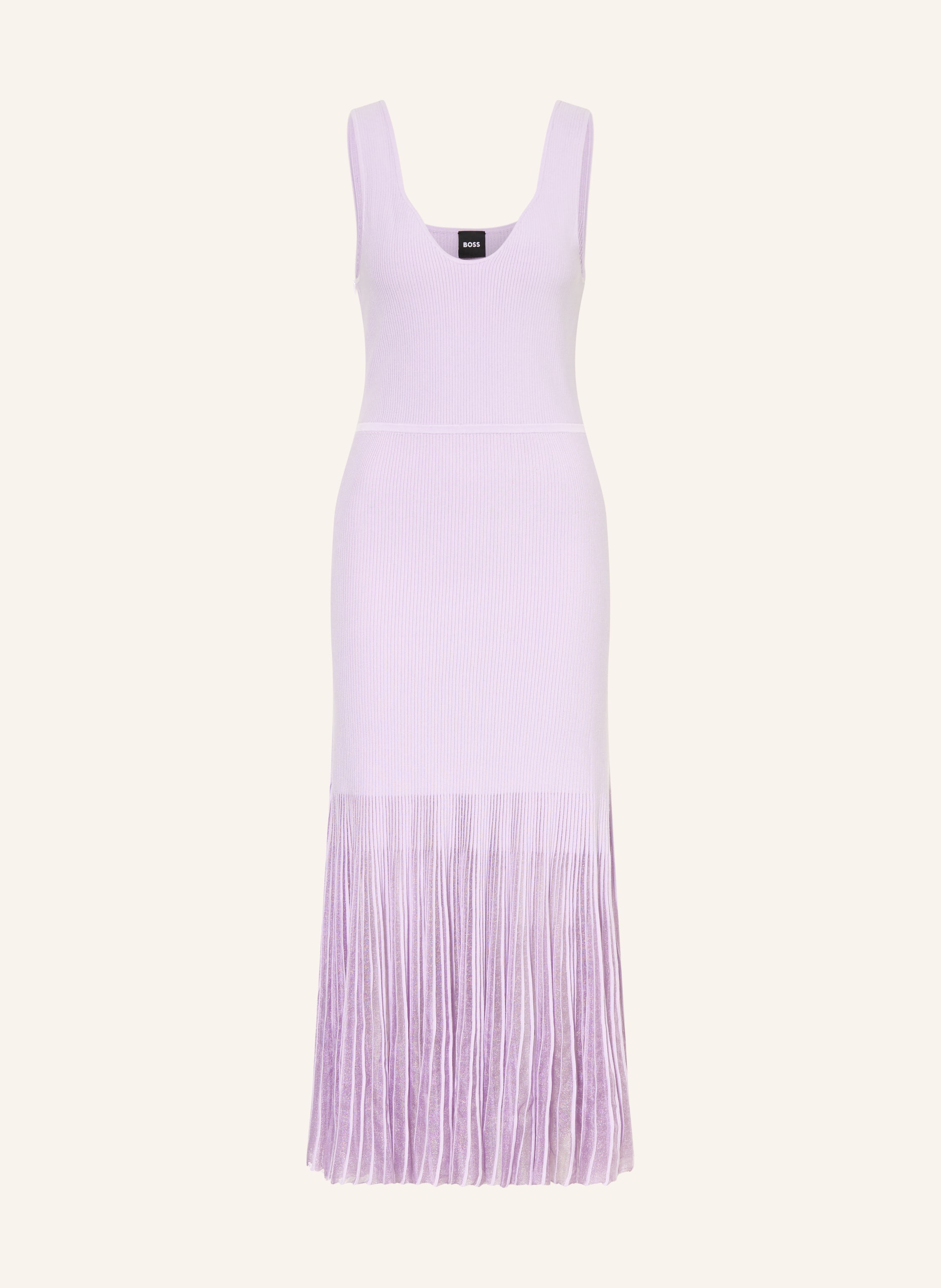 BOSS Strickkleid FLOE mit Plissees