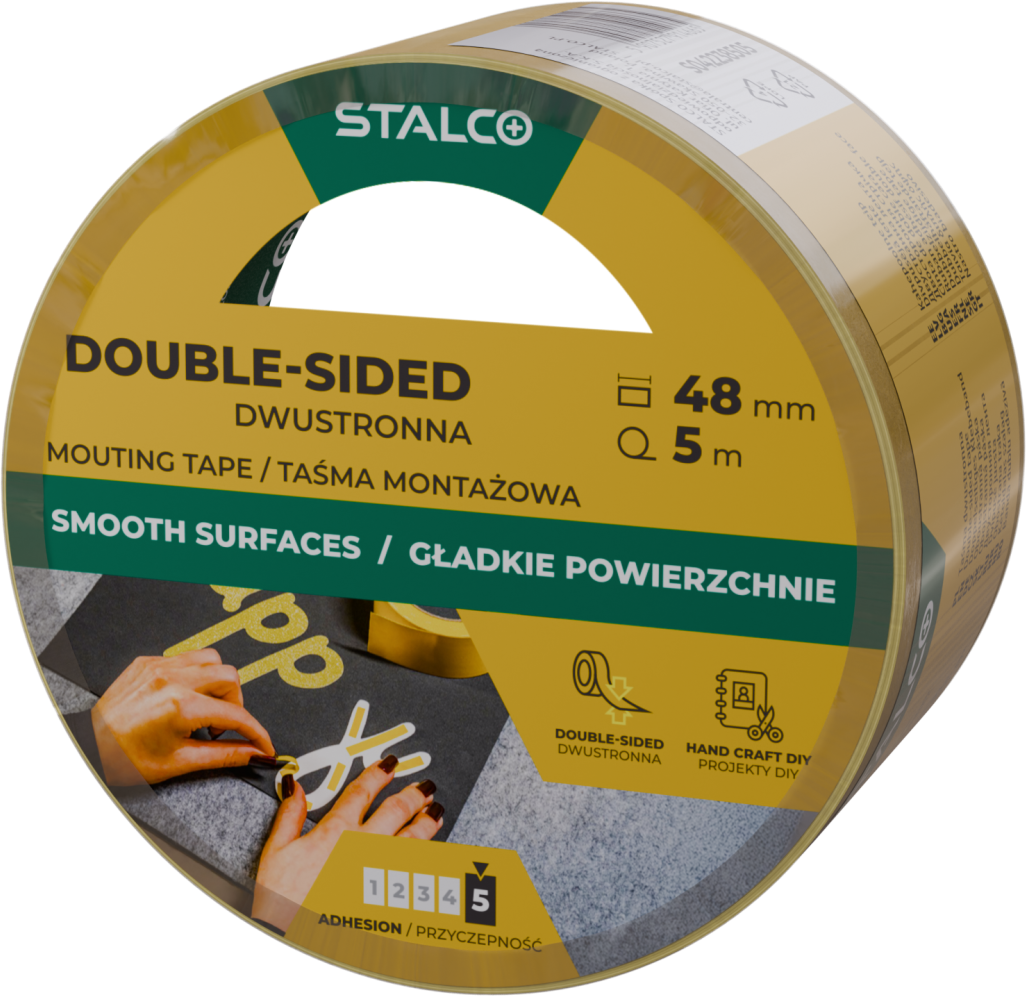 Taśma montażowa dwustronna 48 mm x 5 m STALCO S042238505