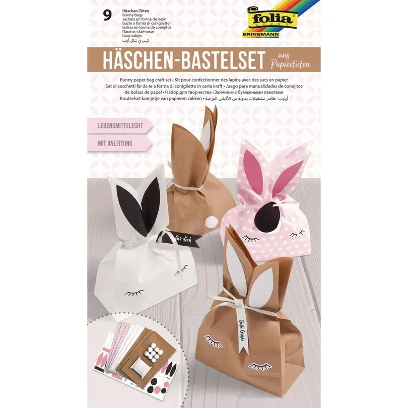 Bastelset 9er-Set Häschen
