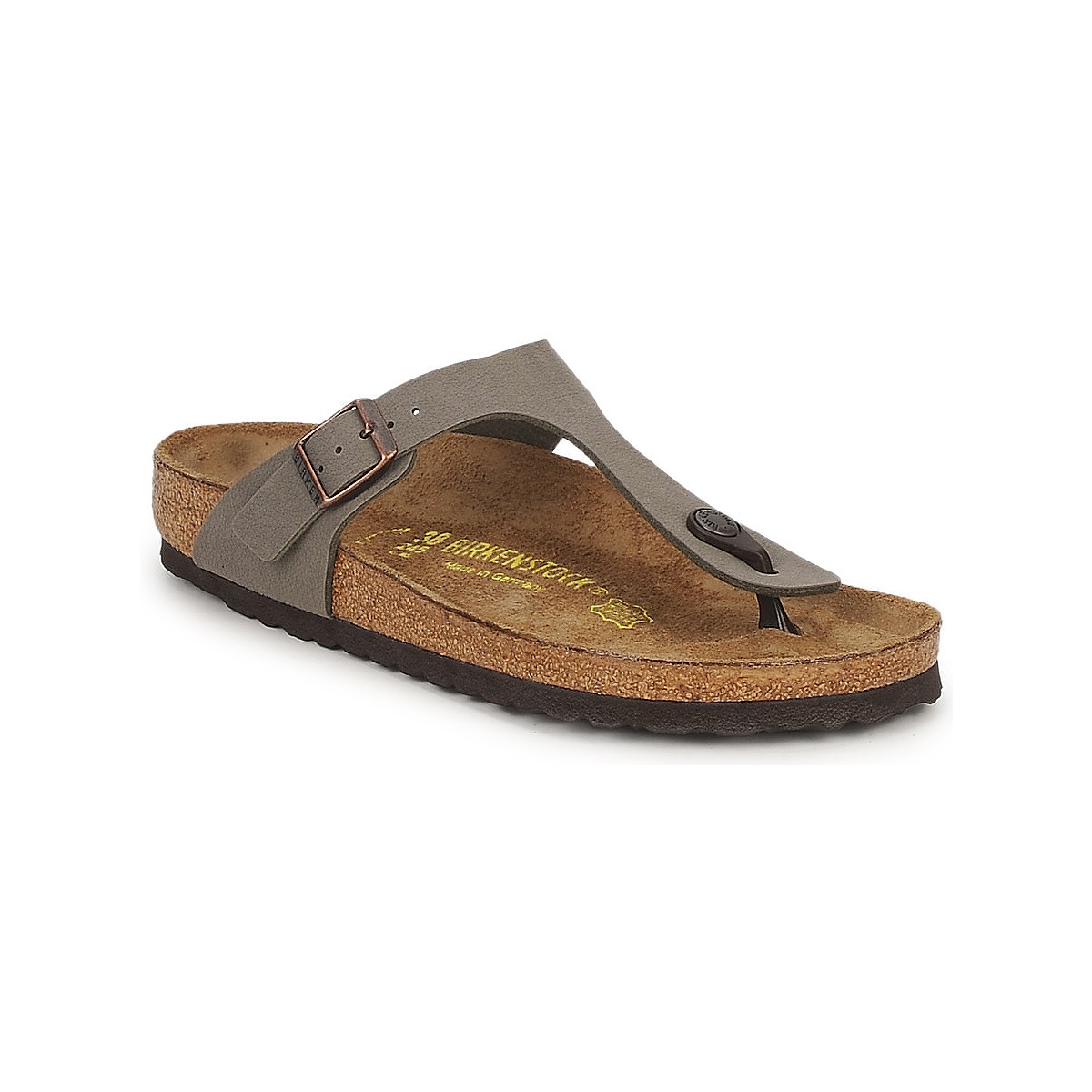 BIRKENSTOCK - Gizeh - White / Nubuck / Stone / Regular