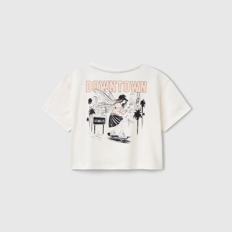 Boxy fit t-shirt with back print