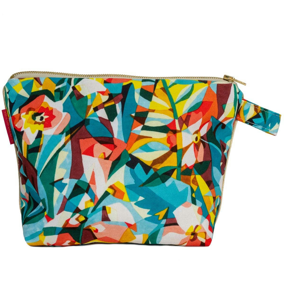 BOA - Pochette en toile outdoor imprimé fleuri 19x28cm