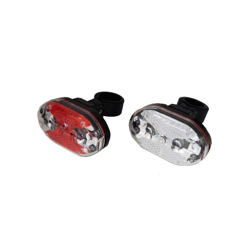 Set d'éclairage LED à piles pour vélo Basic