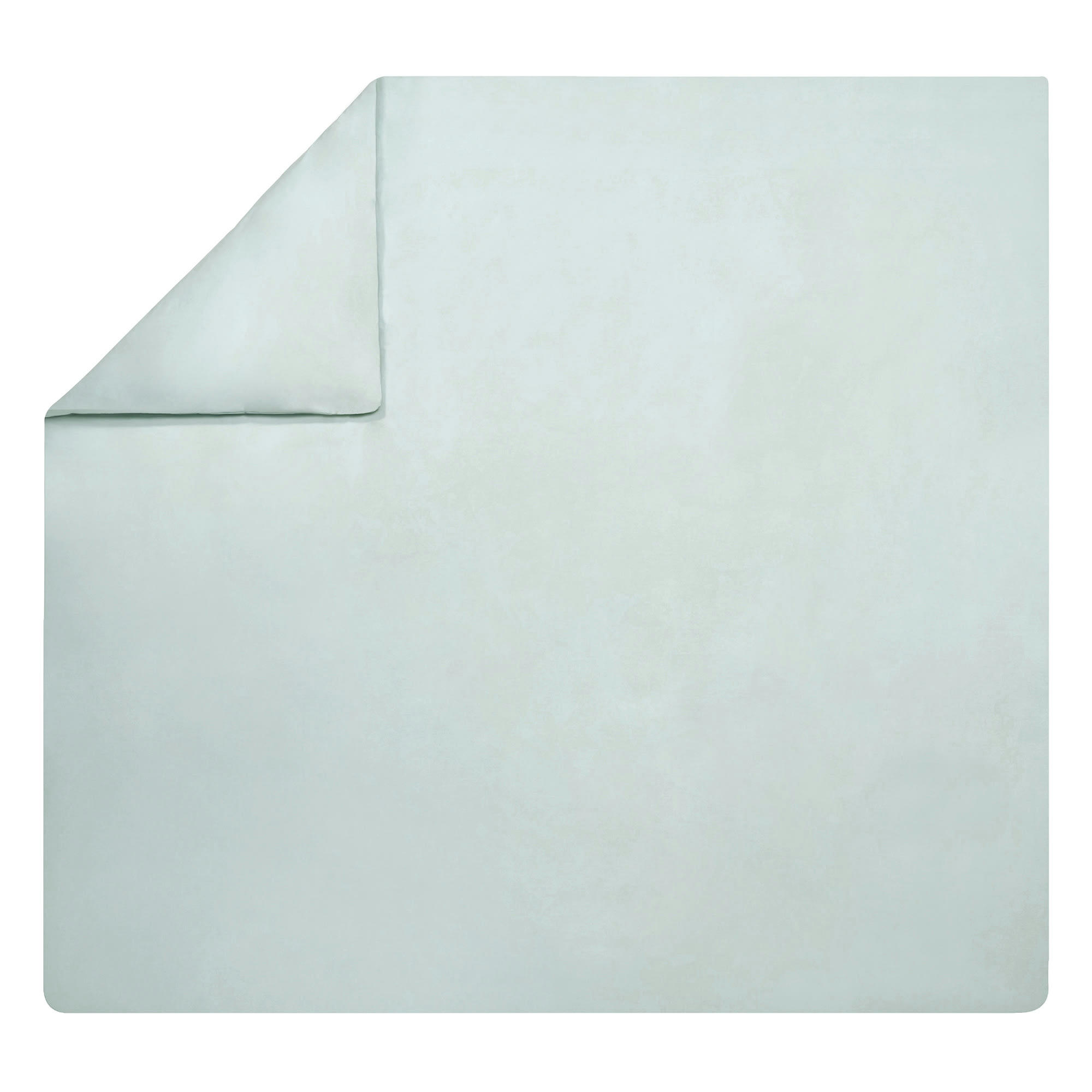PREMIÈRE - Housse de couette unie en percale de coton gris 260x240