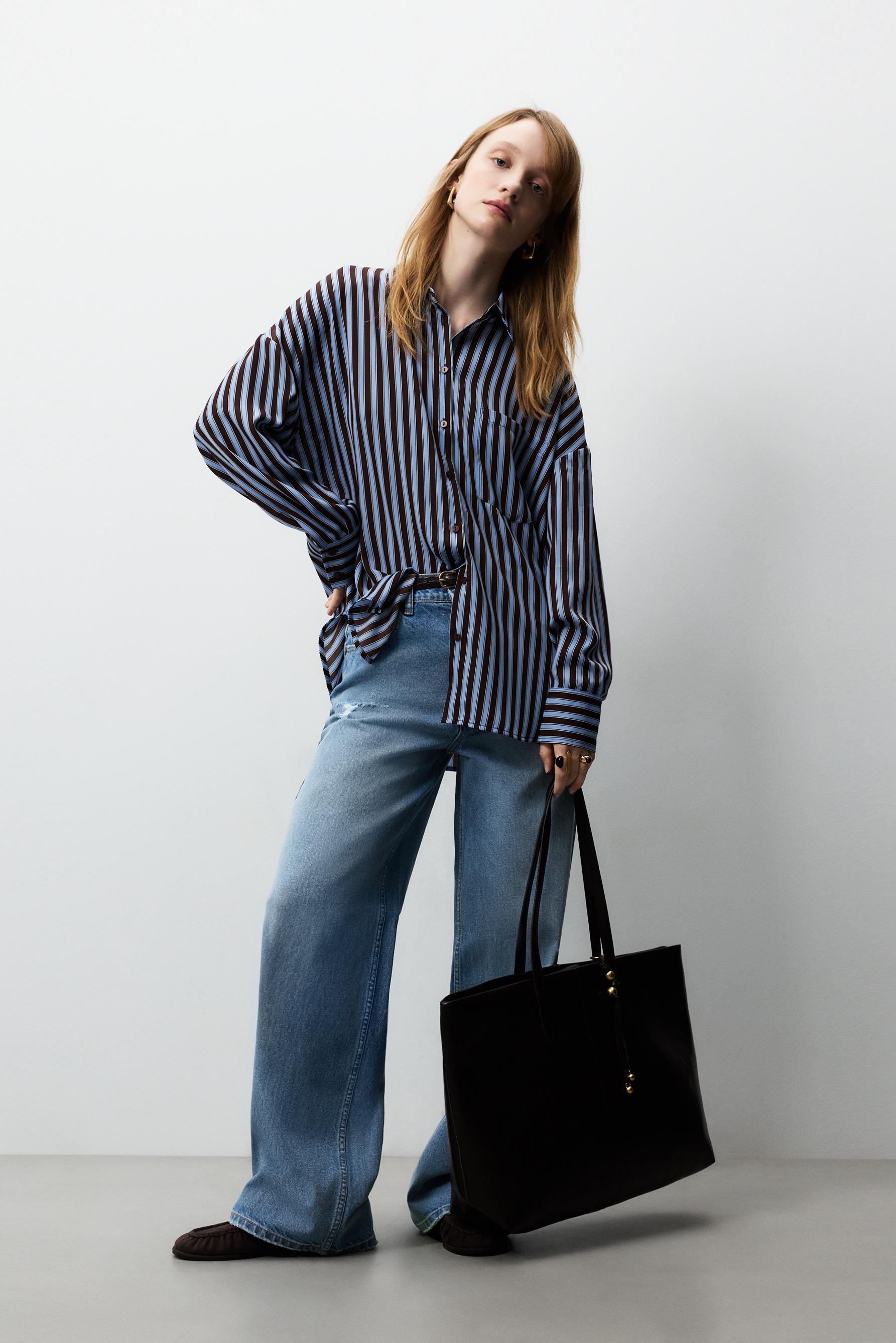 Jeans baggy wide leg rotos