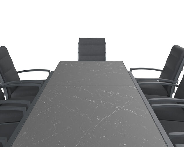 Jette-Sinta 13-Piece Extension Dining Setting - Gunmetal Grey