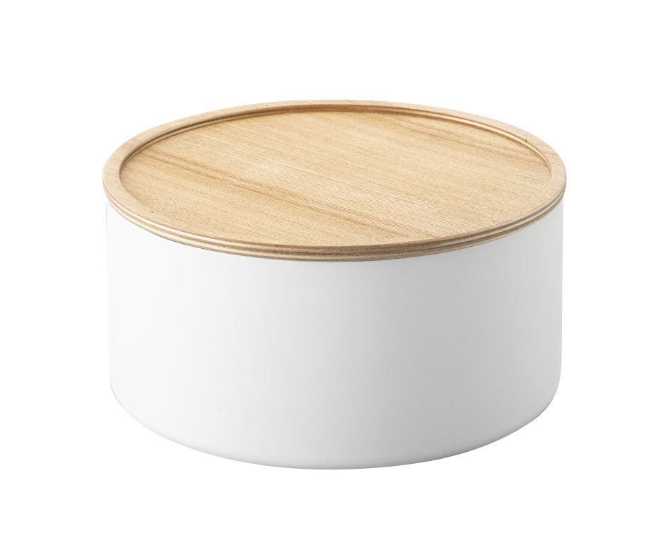 Yamazaki Opbergdoos met Deksel - Hoog - Rin - Wit