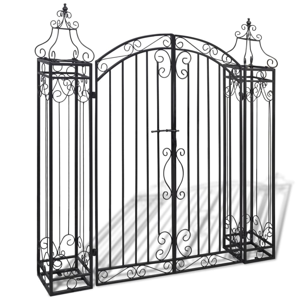 Pergola Czarny 122 x 20.5 x 134 cm Żelazo vidaXL