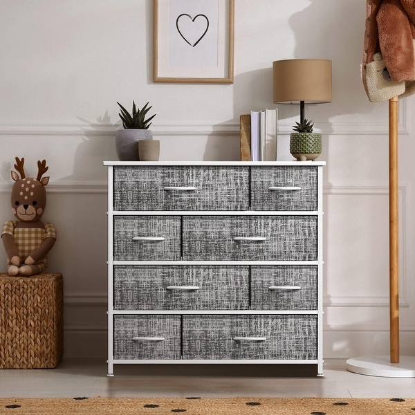 Dresser w/ 8 Drawers Furniture Storage & Chest Tower for Bedroom