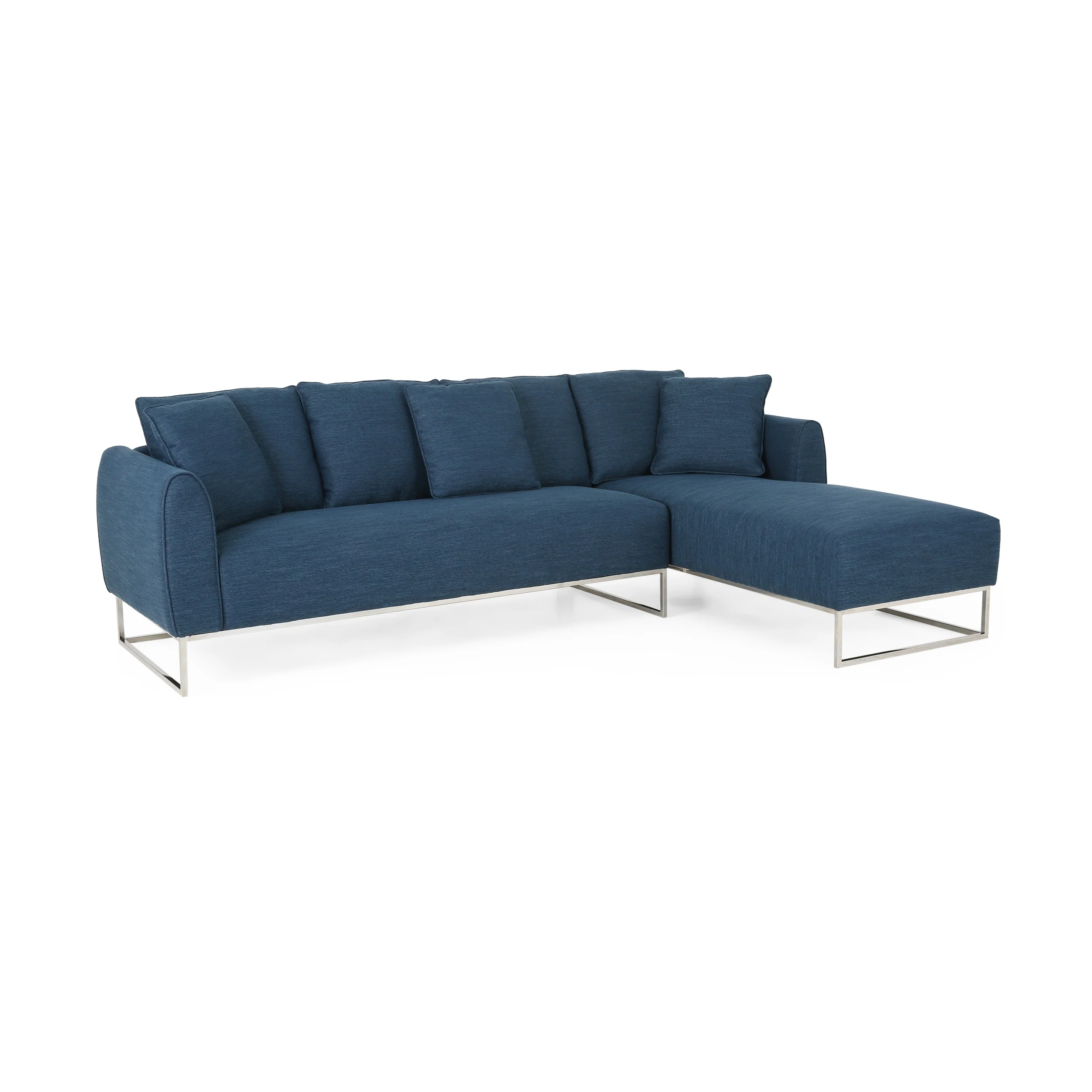 Wetmore Contemporary Sectional Sofa with Chaise Lounge by Christopher Knight Home