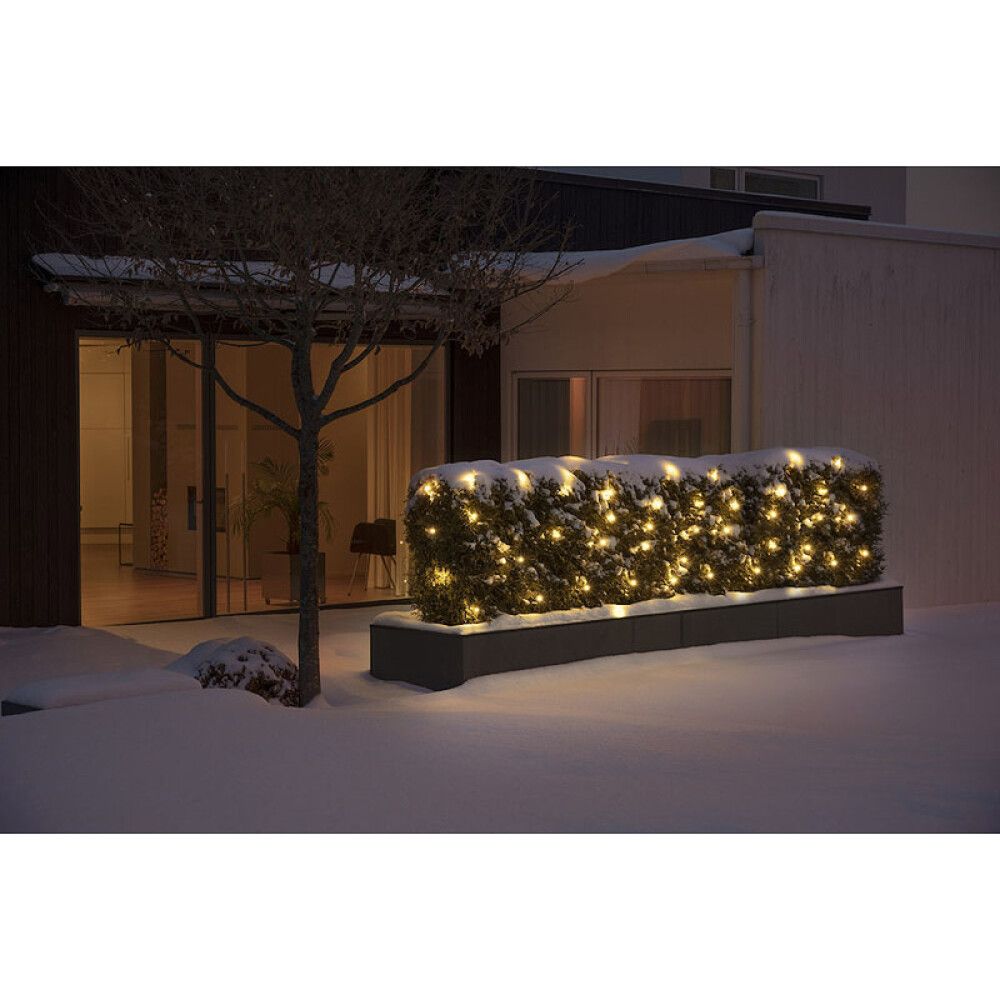 LYSNETT KONSTSMIDE 32 LED AMBER 1X1M