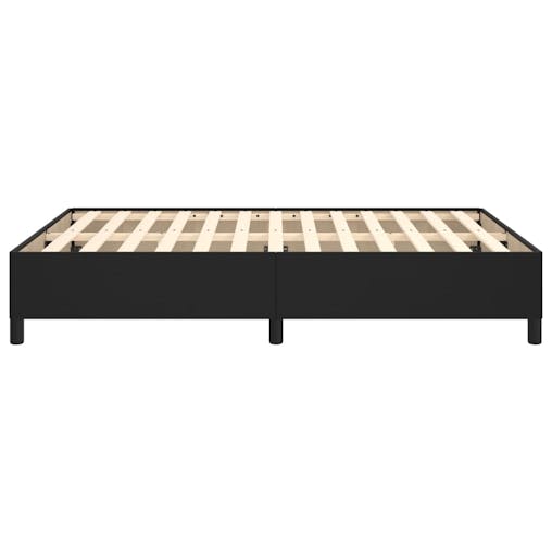 NNEVL Bed Frame Black 137x190 cm Double Faux Leather