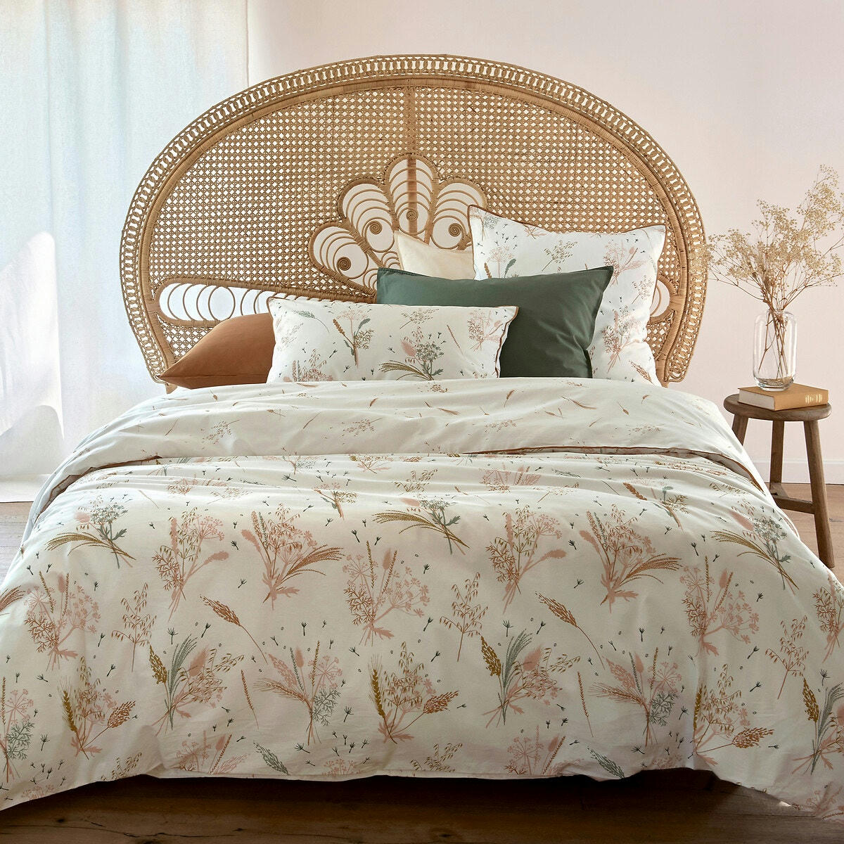 Drap housse pur coton, Graminée